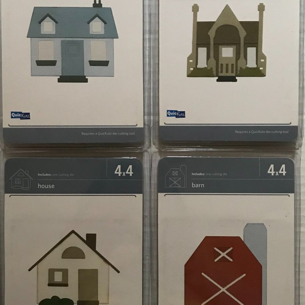 Quickutz We R Memory Keepers 4x4 inches House dies bundle